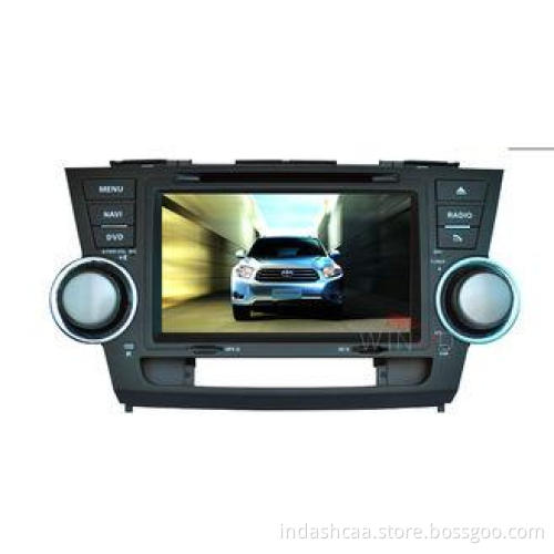 Dual Core Toyota Highlander Navigation System / 8 Inch Car